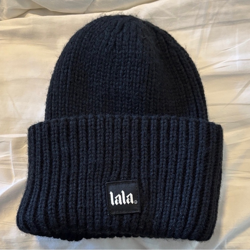 Dressed In Lala Black Knit Beanie
